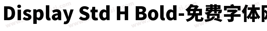 Display Std H Bold字体转换